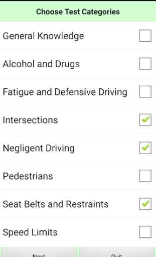 Car Driver Knowledge Test DKT 3