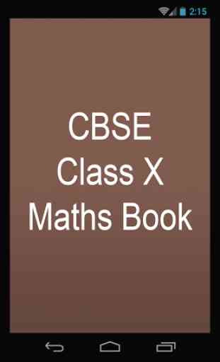 CBSE Class X Maths Book 1