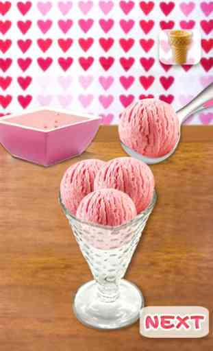 crème glacée à la fraise 1