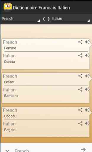 Dictionnaire français italien 3