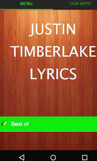 Justin Timberlake Best Lyrics 1