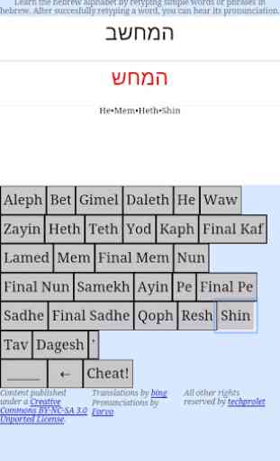 Learn the Hebrew alphabet 1
