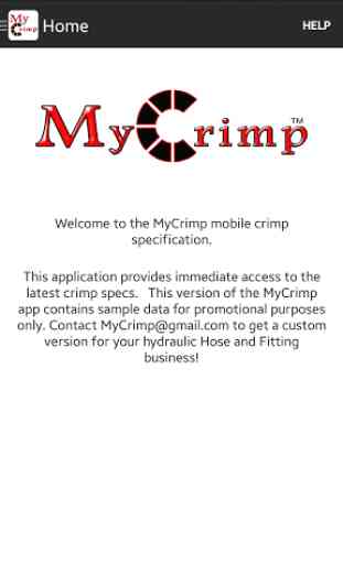 MyCrimp – Crimp Specifications 1