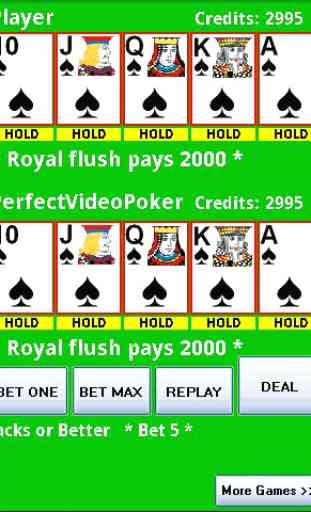 Perfect Video Poker Free 1