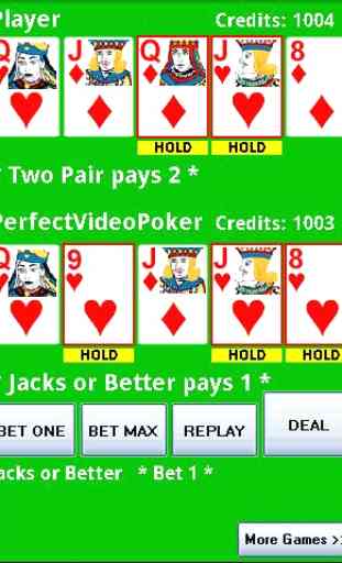 Perfect Video Poker Free 2