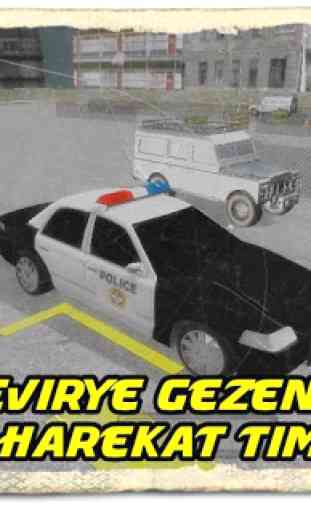 Polis Arabası Park Etme 3D 3
