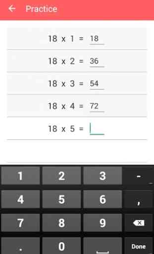 Times Tables 4