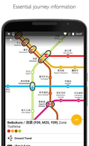 Tokyo Metro Subway Map & Route 2