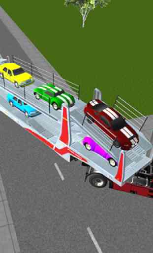 Voiture camion transporteur 3D 4