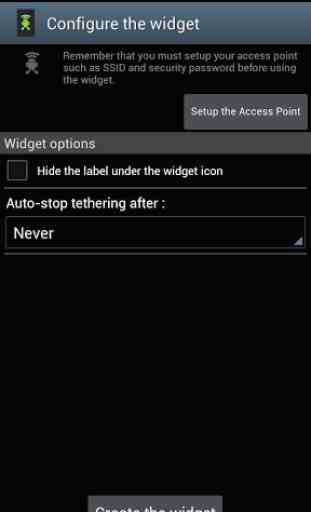 Widget point d'accès Wifi 3