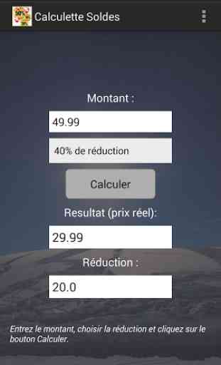Calculette Soldes (Shopping) 2