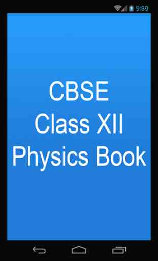 CBSE Class XII Physics Book 1