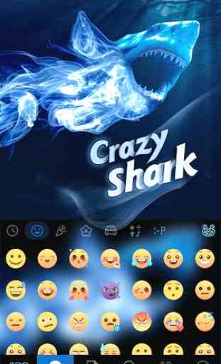 Crazy Shark Emoji Keyboard 3
