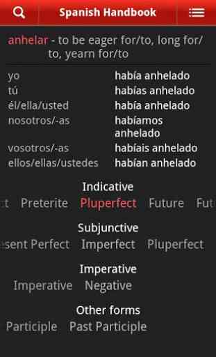 Espagnol Dictionnaire: Verbes 3