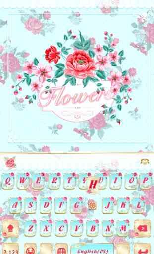 Flowers Emoji Kika Keyboard 2