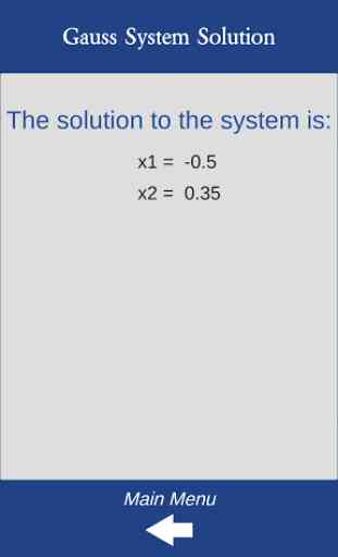 Gauss System Solution 3