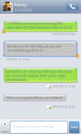 GO SMS Pro Grey Theme 1