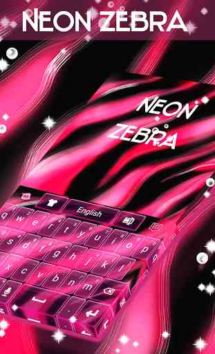 Neon Zebra Keyboard 1