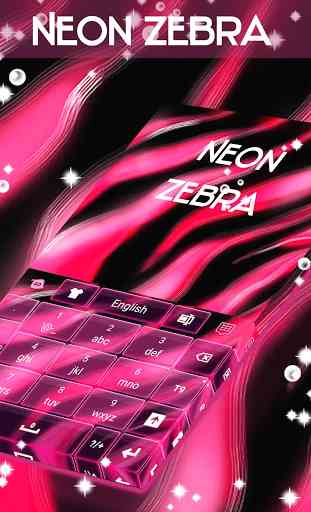 Neon Zebra Keyboard 4