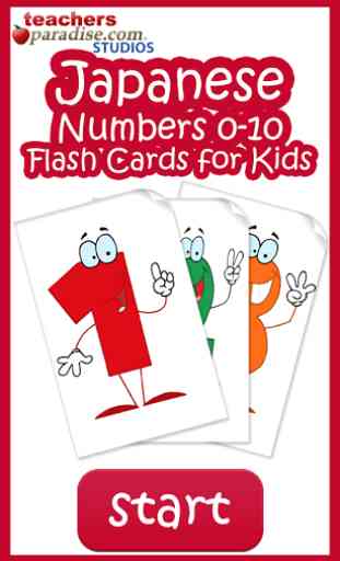Numéros japonais Flash Cards 1