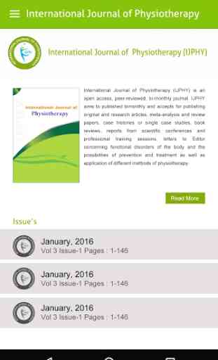 Physiotherapy Journal (IJPHY) 2