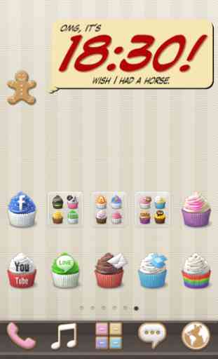 Sweet Cupcake Dodol Theme 3