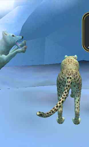 Wild Snow Leopard Attaque Sim 3