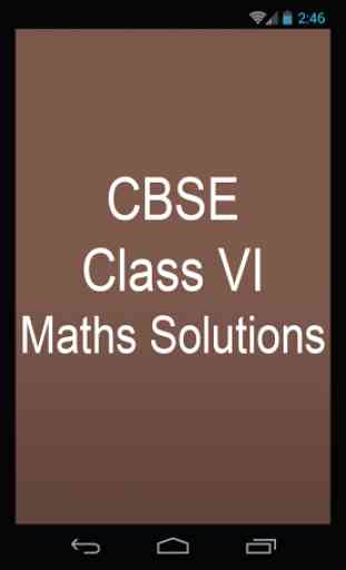CBSE Class VI Maths Solutions 1