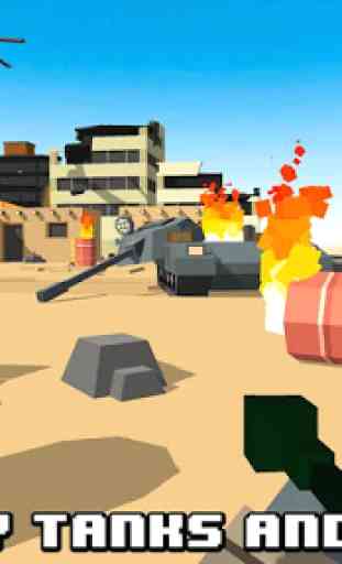 Cube War: Military Battlefield 3