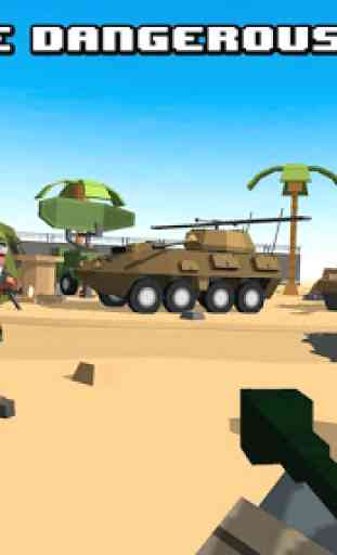Cube War: Military Battlefield 4