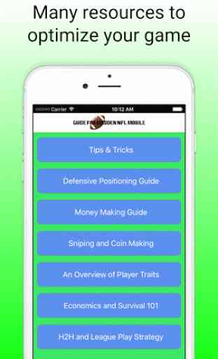 Guide for Madden NFL Mobile 16 1