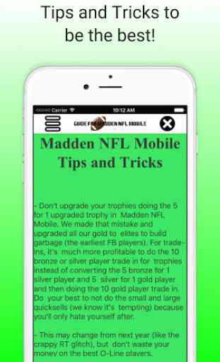 Guide for Madden NFL Mobile 16 2