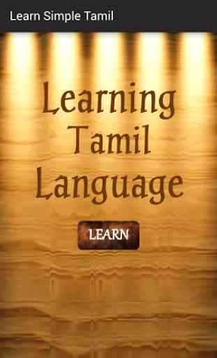 Learn Simple Tamil 1