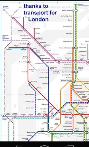 London Tube Rail Map 1