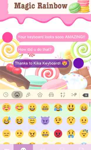 Magic Rainbow Emoji iKeyboard 2