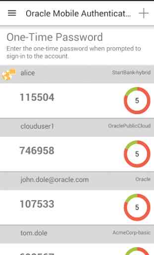 Oracle Mobile Authenticator 4