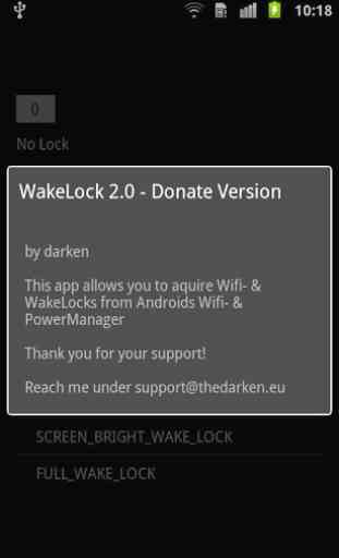 Wake Lock - Donate Version 1