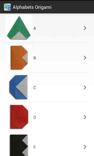 alphabets Origami 1