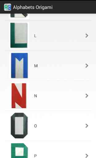 alphabets Origami 2