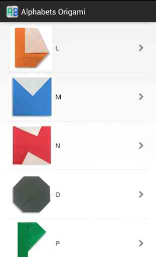 alphabets Origami 3