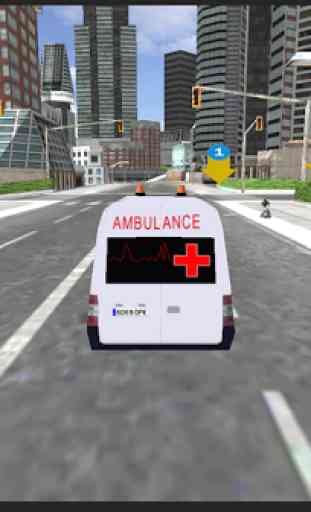 Ambulance Pet Rescue Parking 2