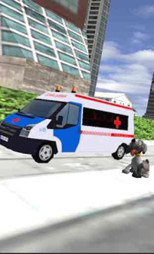 Ambulance Pet Rescue Parking 4