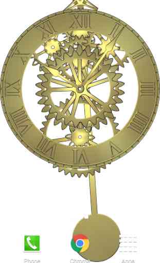 Brass Gears Clock LWP Free 4