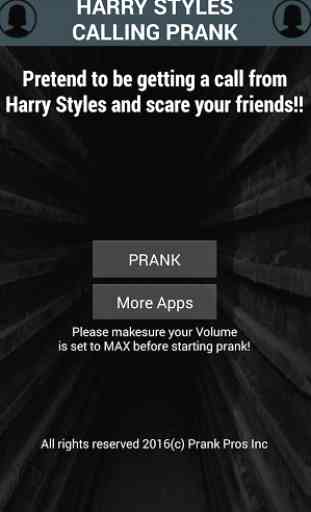 Harry Styles Call Scare Prank 1