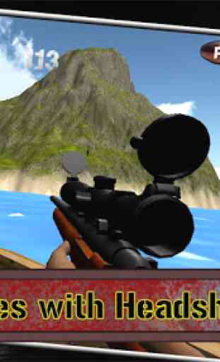 île mission de sniper 3D 2