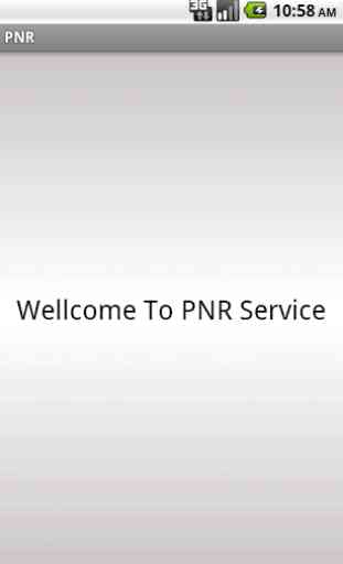 Indian Rail PNR status enquiry 1