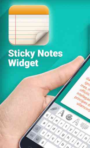 Notes adhésives widget gratuit 1