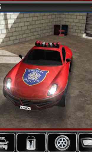 Parking 3D: voitures de police 2