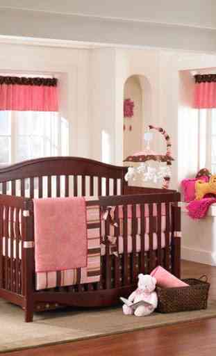 Pink and Brown Baby Room Ideas 1