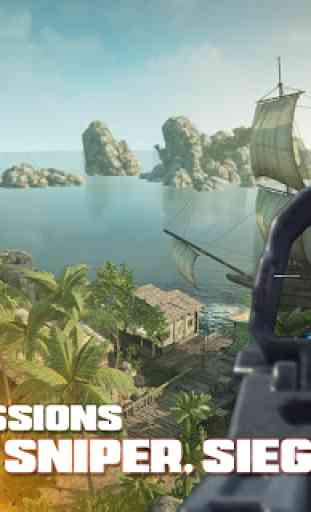 Pirates île sniper tir 2
